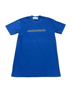 Vintage 1986 BAMBU Guadalajara 86 Single Stitch T-Shirt Blue Cotton